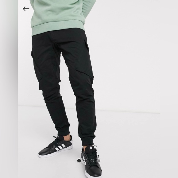 River Island Other - Men's Black Cargo Pants